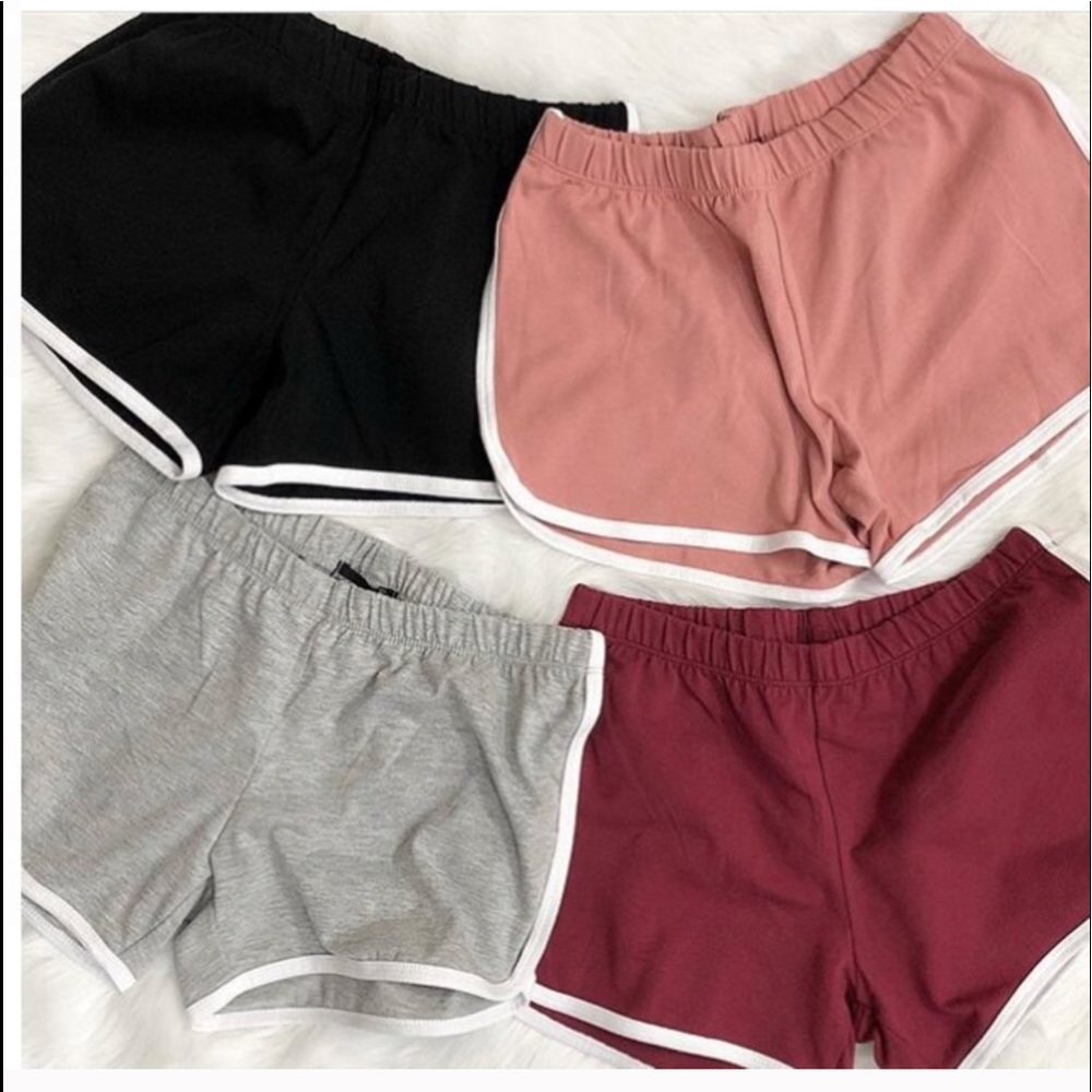 Burgundy Liz and Sara Shorts